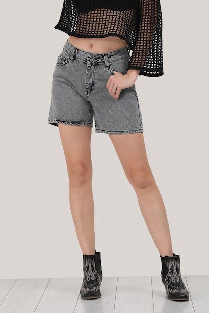 Kadın Kısa Kot Şort 