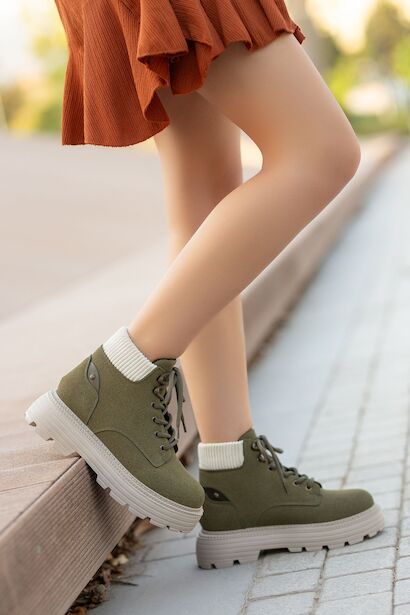 Joo Haki Cat Bağcık Detaylı Kadın Bot 