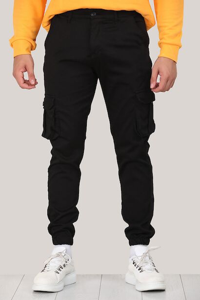 Erkek Paça Lastikli Kargo Pantolon 