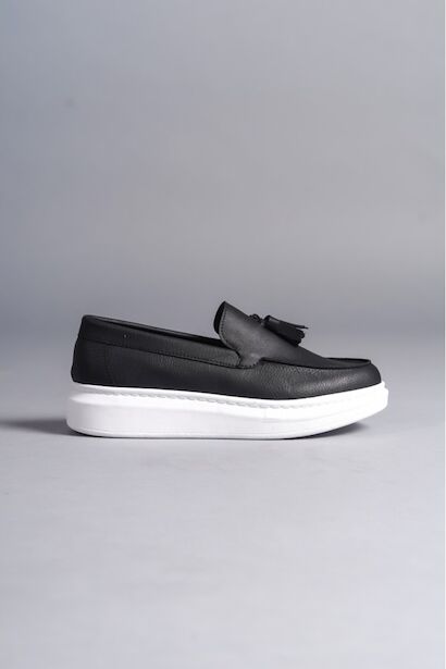 Slw-154 Siyah Cilt Erkek Spor Günlük Ayakkabı 