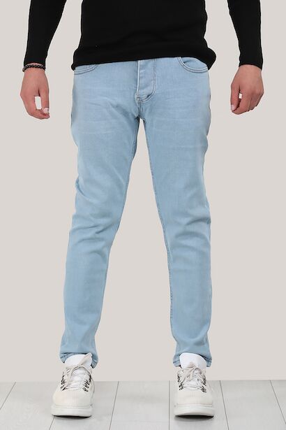 Erkek Boru Paça Kot Pantolon 