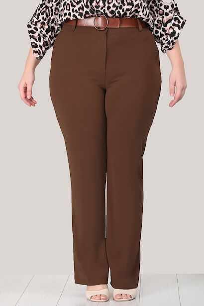 Büyük Beden Yüksek Bel Pantolon 