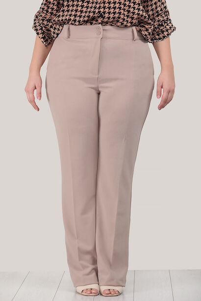 Büyük Beden Yüksek Bel Pantolon 