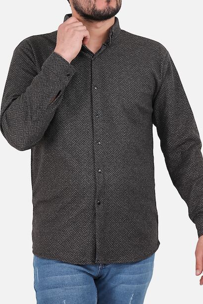 Erkek Desenli Uzun Kollu Gömlek 