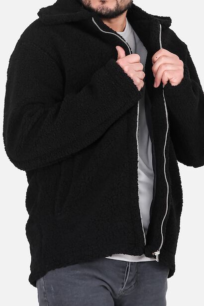 Erkek Peluş Cepli Ceket 