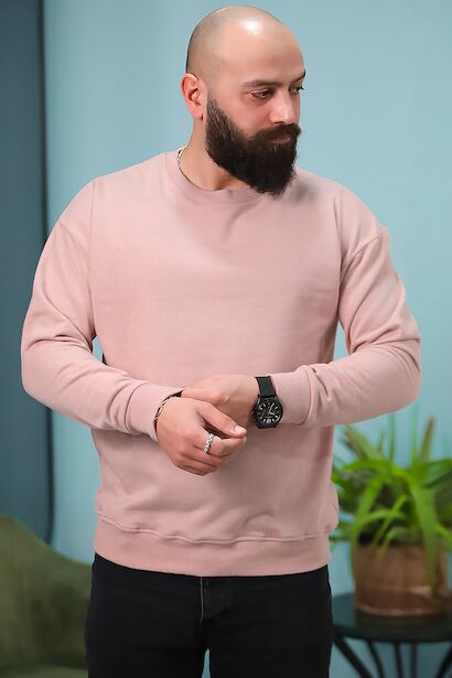 Erkek Bisiklet Yaka Sweat 