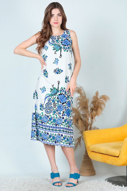 Kadın Kalın Askılı Elbise 