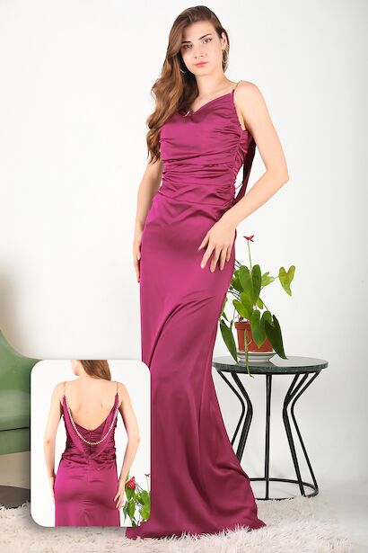 Kadın Zincir Detaylı Abiye 