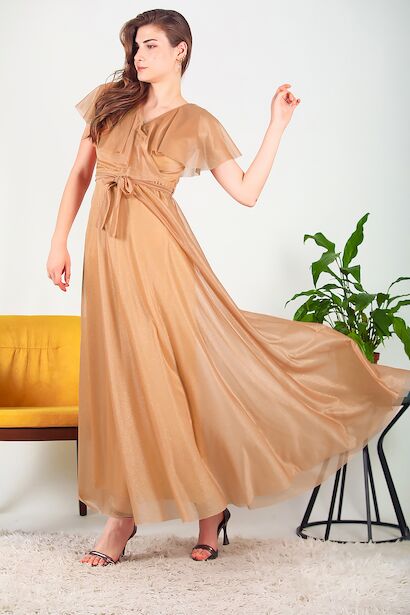 Kadın Simli Uzun Abiye 