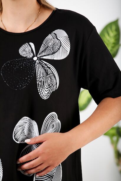 Büyük Beden Bluz  Siyah 6