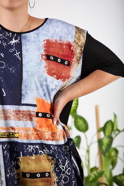 Büyük Beden Bluz  Lacivert 6