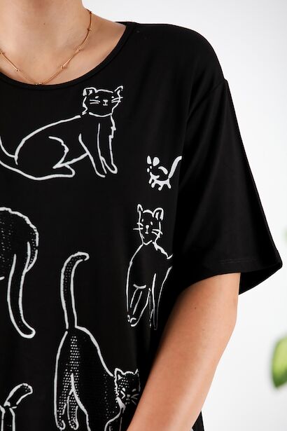 Büyük Beden Bluz  Siyah 6