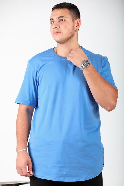 Erkek Bisiklet Yaka T-shirt 