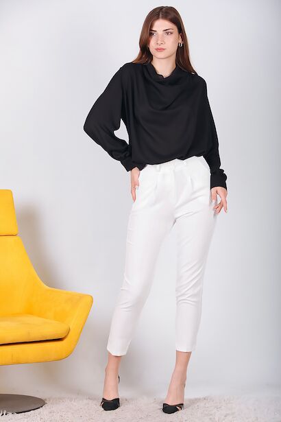 Kadın Çift Düğmeli Pantolon 