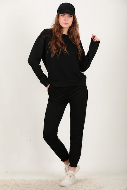 Kadın Paçası Lastikli Oversize Takım 