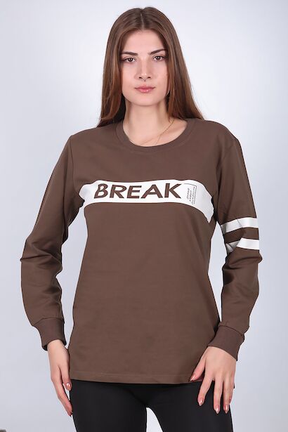 Kadın Bisiklet Yaka Sweat 