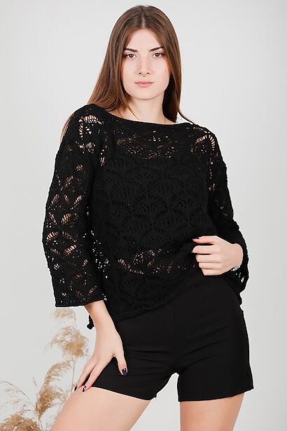 Kadın Baklava Desen Triko 