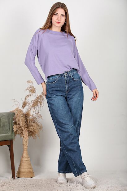 Kadın Baggy Bol Paça Pantolon 