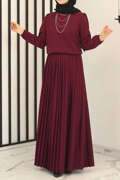 Kadın Eteği Pileli Takım 