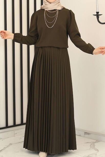 Kadın Eteği Pileli Takım 