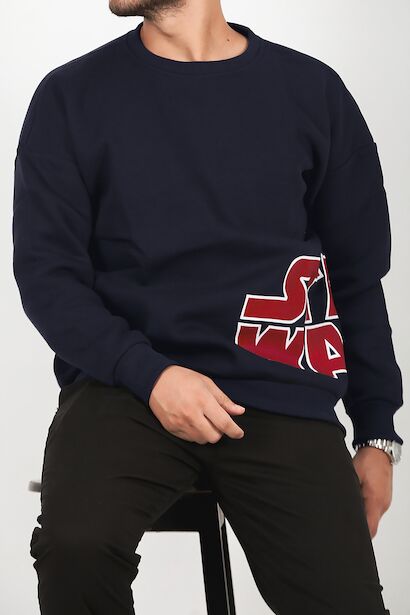 Unısex Bisiklet Yaka Sweat 