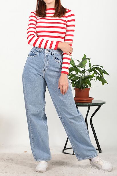 Kadın Baggy Bol Paça Pantolon 