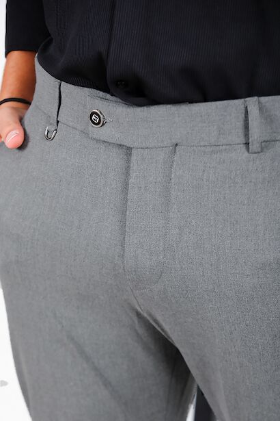 Erkek Kumaş Pantolon  Gri 6