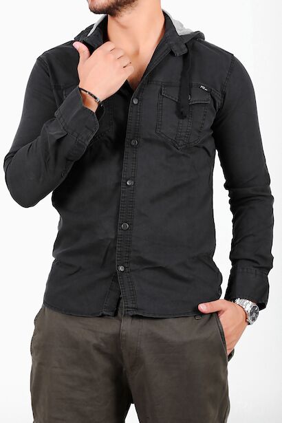 Erkek Kapşonlu Gömlek 