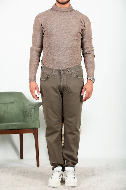 Büyük Beden Erkek Pantolon  Kahverengi 6