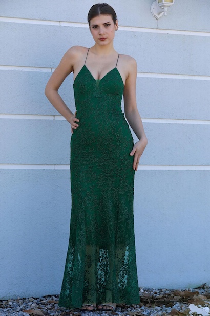 Kadın Simli Uzun Abiye