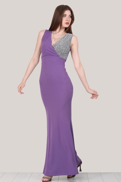 Kadın Pullu Balık Model Abiye