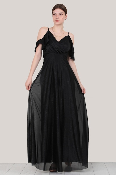 Kadın Simli Uzun Abiye