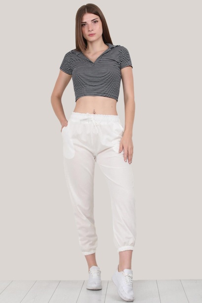 Kadın Paça Lastikli Eşofman Alt