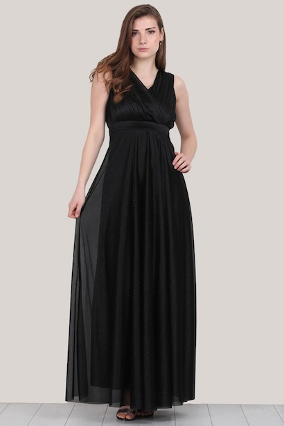 Kadın Uzun Simli Abiye