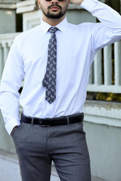 Erkek Saten Slim Fit Gömlek