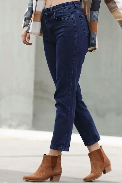 Kadın Mom Jeans Pantolon