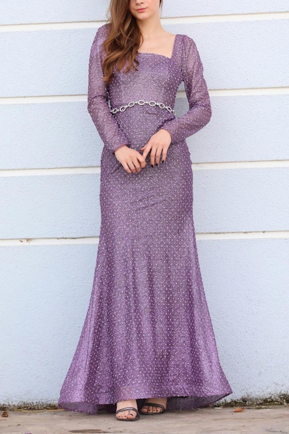 Kadın Simli Uzun Abiye