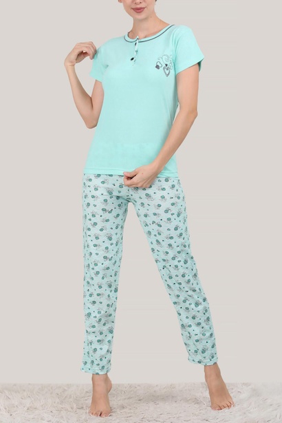 Kadın Kısa Kol Pijama Takımı