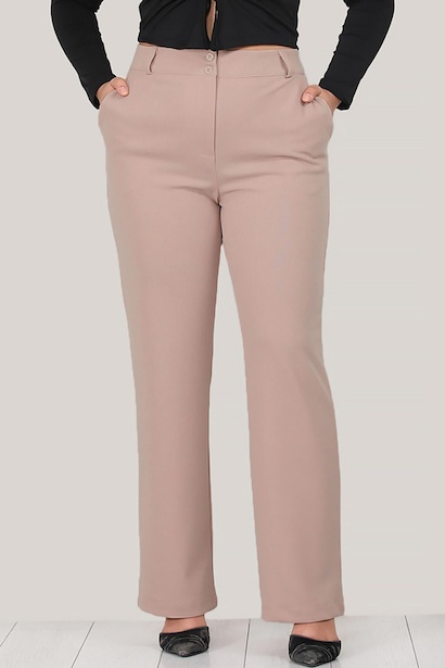 Büyük Beden Yüksek Bel Pantolon