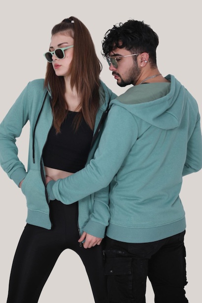 Unisex Fermuarlı Sweat