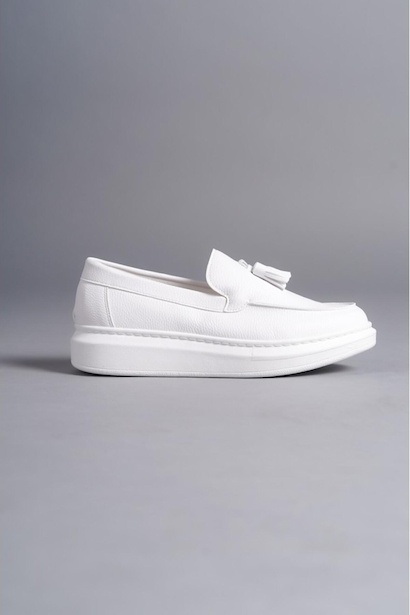 Slw-154 Beyaz Cilt Erkek Spor Günlük Ayakkabı