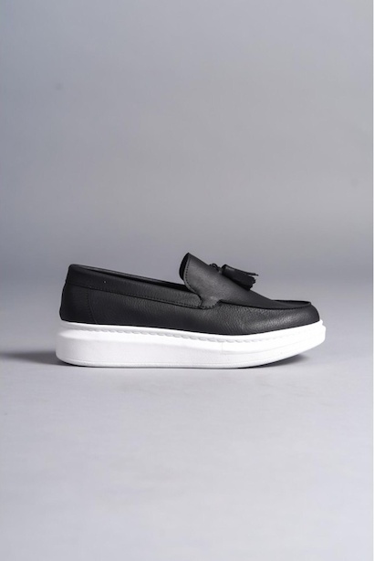 Slw-154 Siyah Cilt Erkek Spor Günlük Ayakkabı