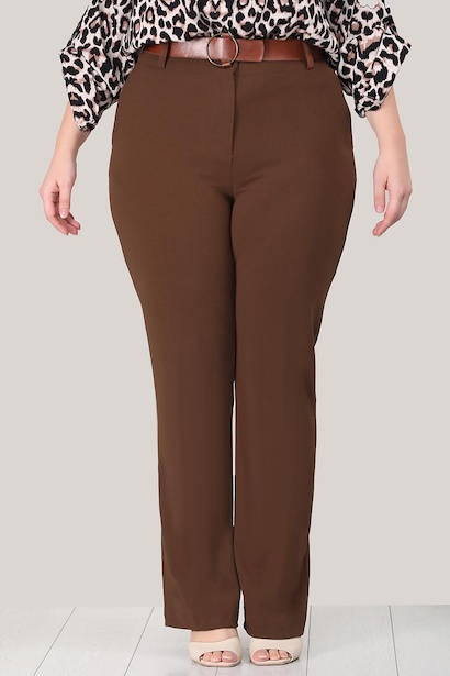 Büyük Beden Yüksek Bel Pantolon