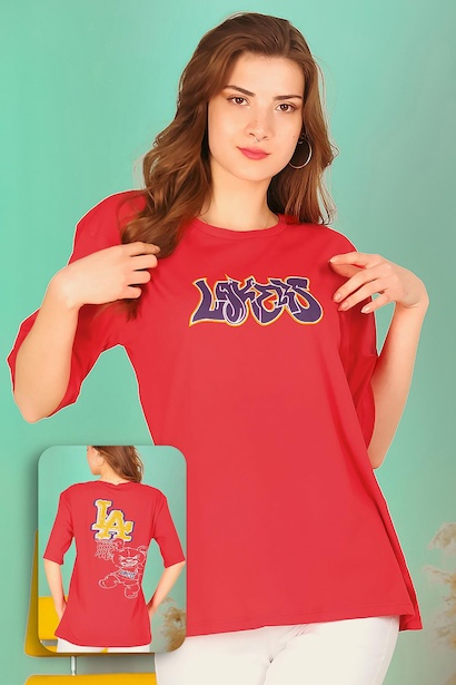 Kadın Bisiklet Yaka T-shırt