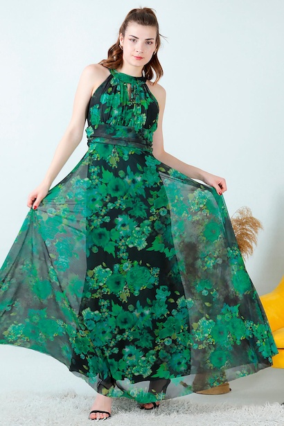 Kadın Tül Uzun Abiye