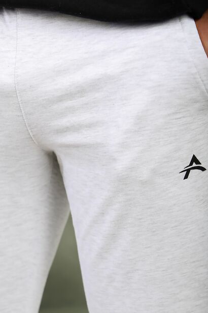 Erkek Yan Fermuarlı Manşetli Eşofman  Ekru 6