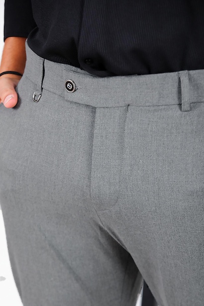 Erkek Kumaş Pantolon Gri 6