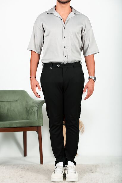 Erkek Kumaş Pantolon  Siyah 6