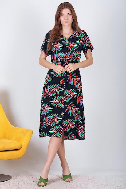 Kadın Desenli Elbise