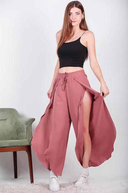 Kadın Bol Paça Pantolon